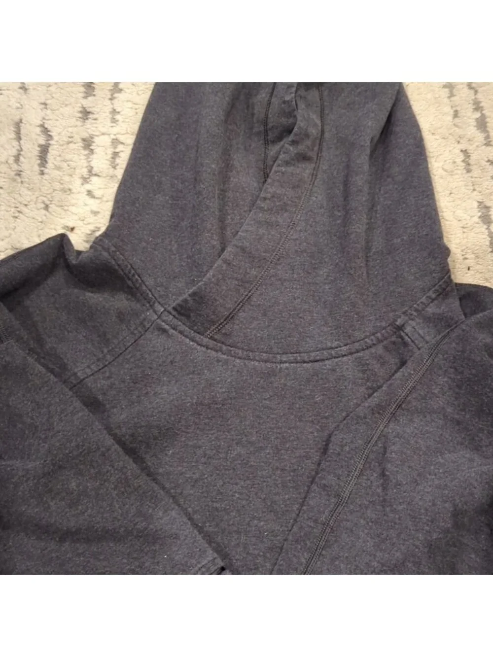 Lululemon all good Heathered Grey pullover Hoodie